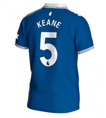 Everton Michael Keane #5 Hjemmebanetrøje 2023-24 Kort ærmer